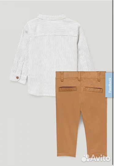 Костюм рубашка и брюки на мальчика - C&A 86 размер