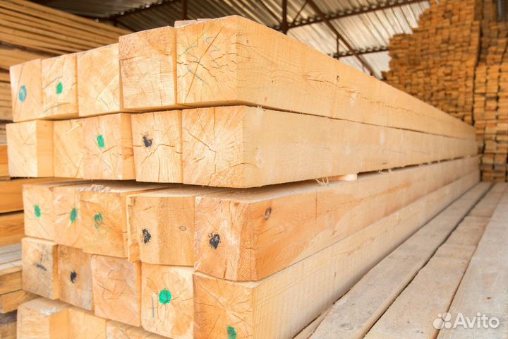 Брус камерная сушка, сосна 190х190мм, доставка