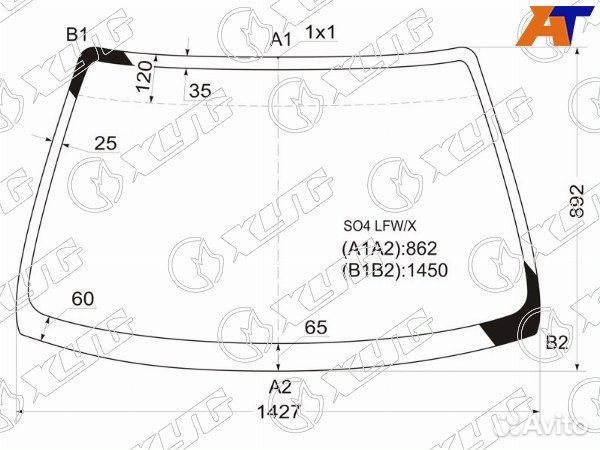 Стекло лобовое honda civic euro