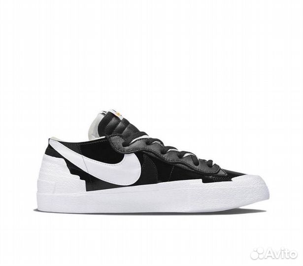 Кроссовки Nike x Sacai Blazer Low Black Patent