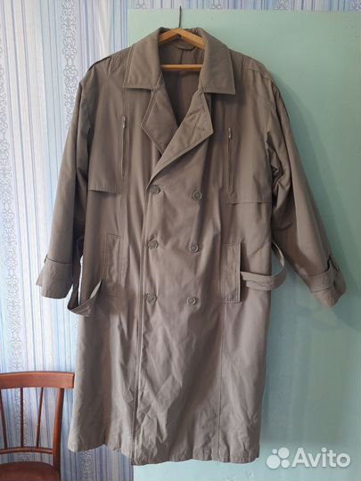 Плащ тренч мужской длинный