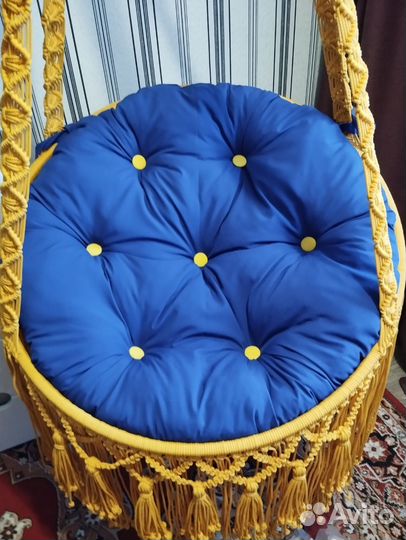 Плетёное подвесное кресло
