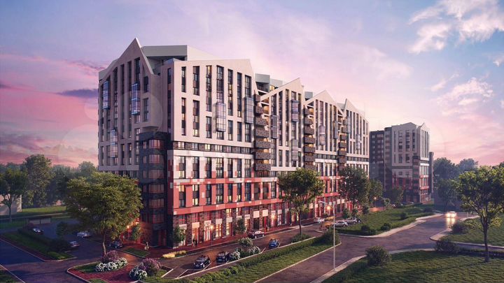 3-к. квартира, 89,7 м², 2/12 эт.