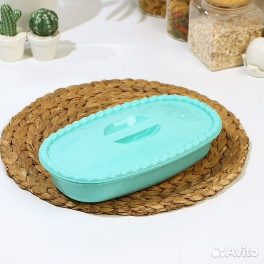 Паштетница с крышкой, 1,5 л, 16,5286,5 см, цвет ак