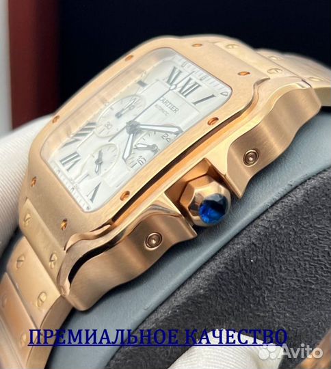 Шикарные мужские часы Cartier