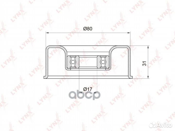 Ролик натяжного механизма приводного ремня PB-5