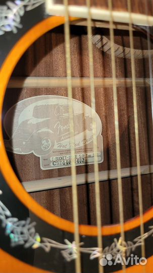 Акустическая гитара fender