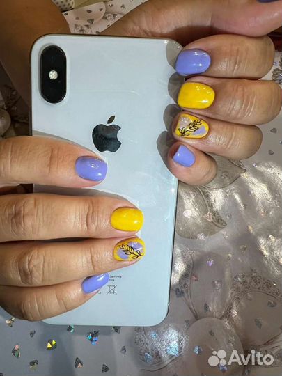 Маникюр наращивание ногтей