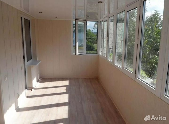 Остекление пвх с отделкой