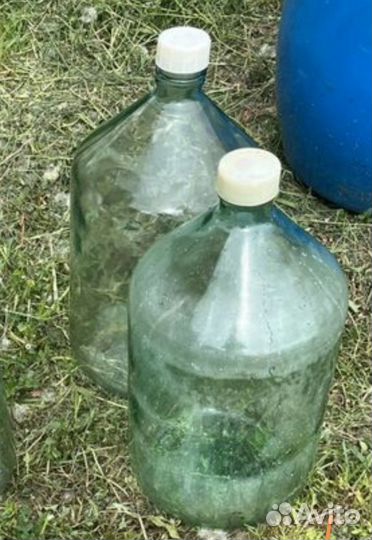 Бутылка стеклянная 20 литров 2шт