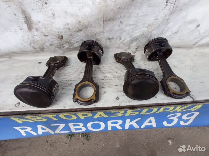 W203 поршень+шатун 111.957 2.0 Compressor цена4шт