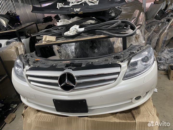 Ноускат пердняя часть Mercedes CL w216 белый