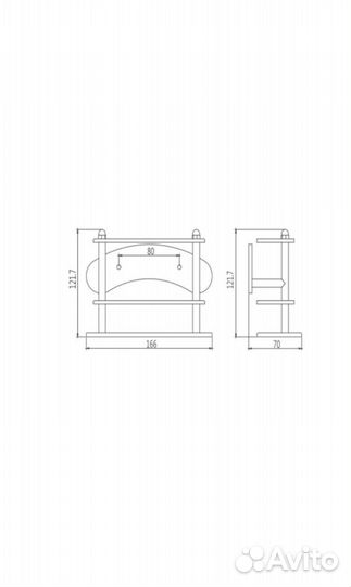 Полка со стаканами