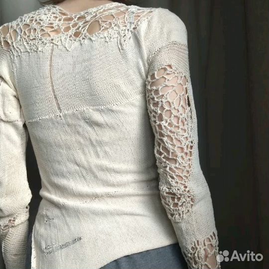 Вязаная кофта ручной работы