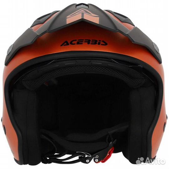 Acerbis aria metallic Orange Motorcycle Jet Мотошлем