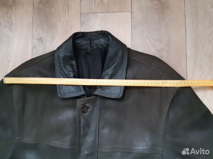 Куртка кожаная мужская удлиненная 54-56