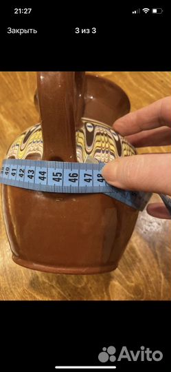 Глиняный кувшин из Болгарии