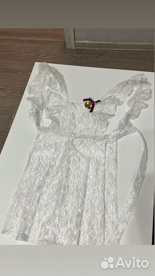 Белый школьный фартук