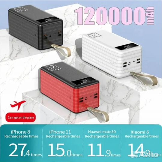 Повер банк 120 000 мач / mah Power Bank