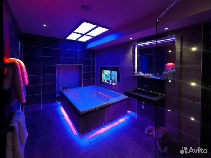 Гибкий неон для помещений и домов блок питания