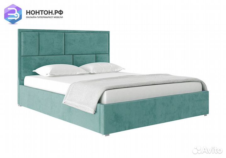 Кровать Стокгольм с подъемным механизмом велюр мят