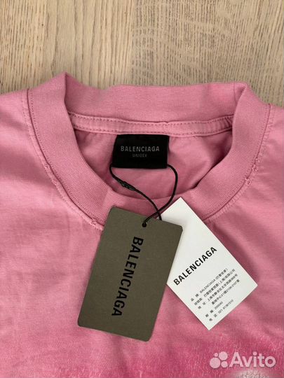 Футболка balenciaga paris moon T-shirt light pink