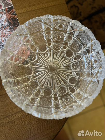 Салатница хрустальная СССР