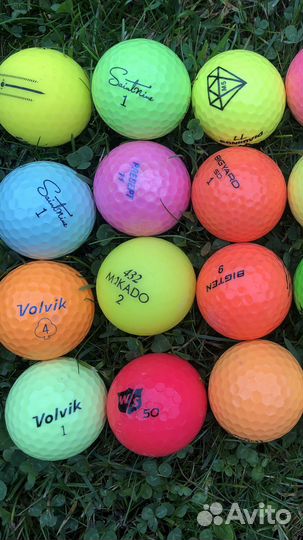 Мячи для гольфа игровые цветные 20шт