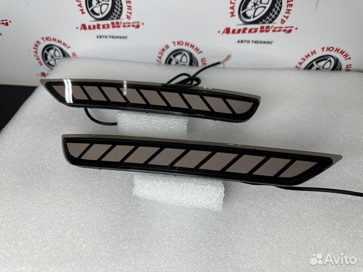 Стопы дополнительные Forester 2007 - 2017, в бампе