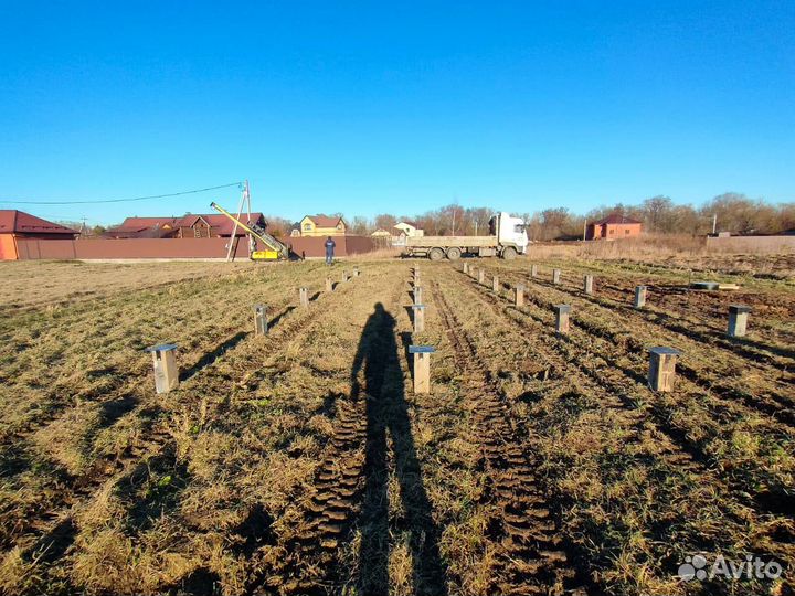Сваи железобетонные и винтовые