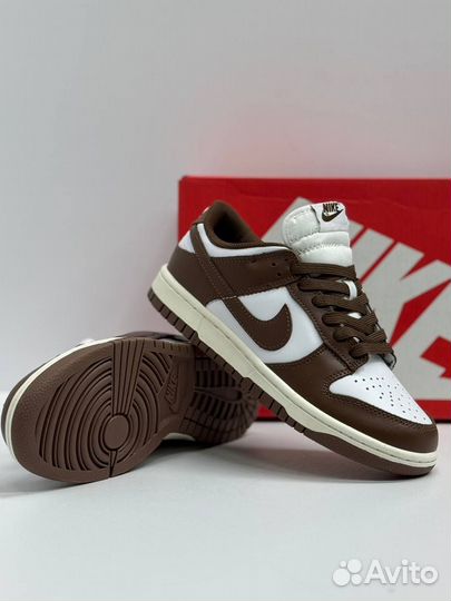 Кроссовки Nike dunk коричневые 7