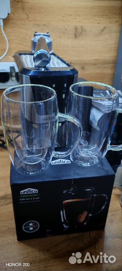 Набор кружек, двойные стенки 450мл х 2шт