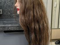 Болванка(манекен) для причесок,натуральные волосы