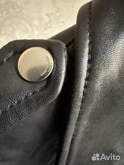 Кожаная куртка YSL