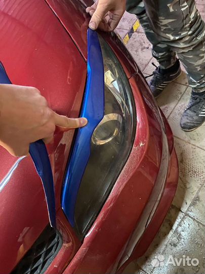 Реснички на фары Subaru Impreza Лиса