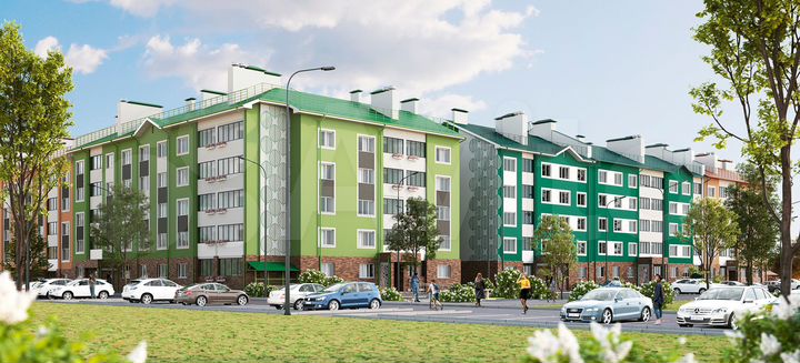 2-к. квартира, 66,3 м², 2/5 эт.