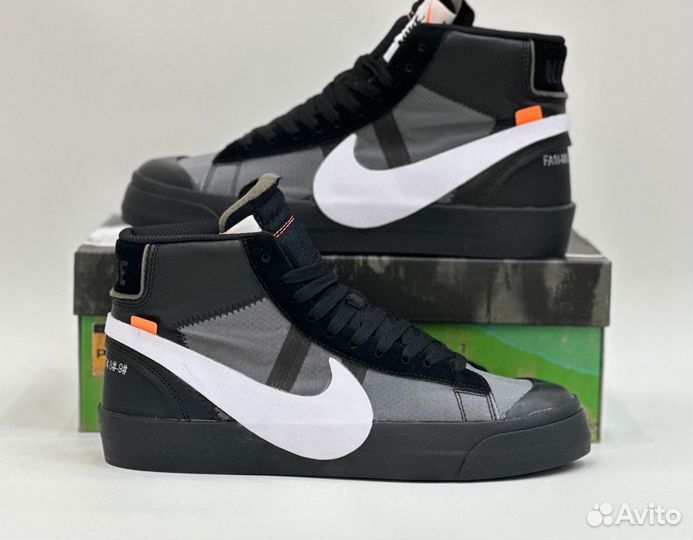 Кроссовки Nike Blazer Mid x Off White Кеды