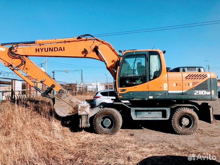 Услуги экскаватора полноповоротного колёсного