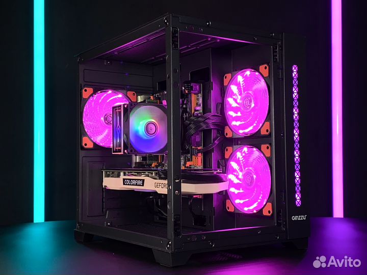 Игровой пк I7/RTX 2060/16GB RAM Cube