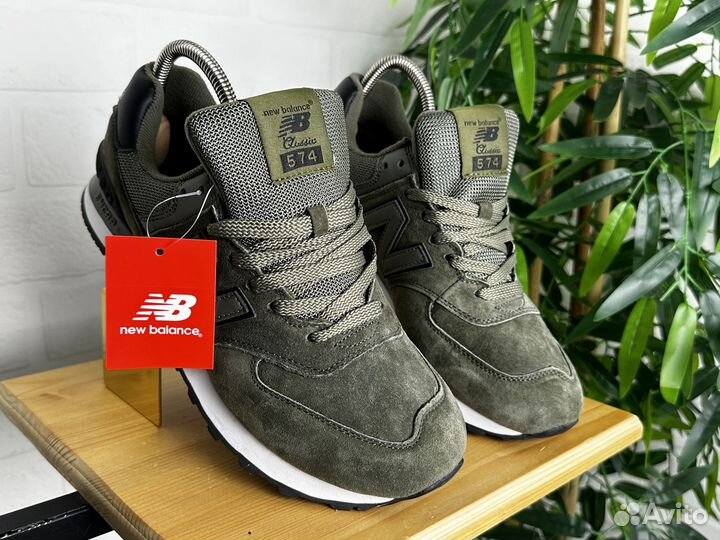 Кроссовки женские New Balance 574 36-41 зеленые