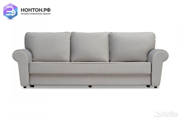 Диван еврокнижка Прованс 3-х местный серый