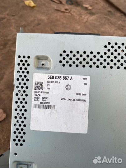 Магнитола штатная Skoda Octavia 3 A7