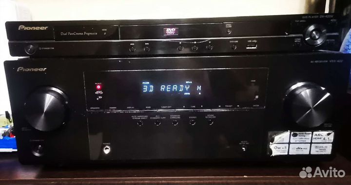 Ресивер pioneer vsx-422 колонки 5 штук