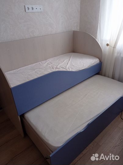 Детская двухярусная кровать с матрасом бу