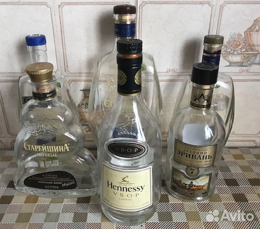 Бутылки разные