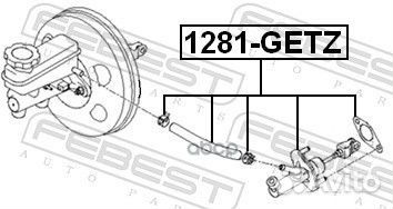 Цилиндр сцепления главный 1281getz Febest
