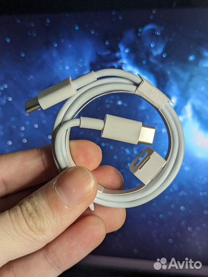 Кабель с usb type-c на type-c (1 метр)