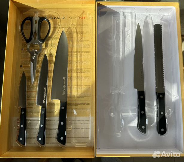 Набор кухонных ножей samura