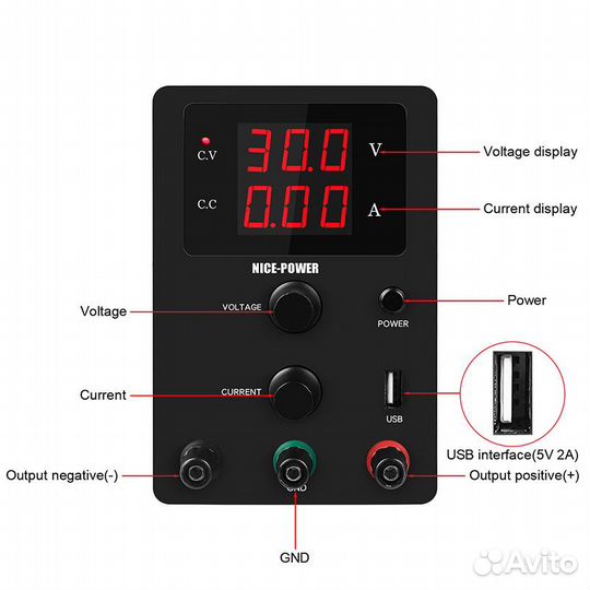 Блок питания 30V 10A