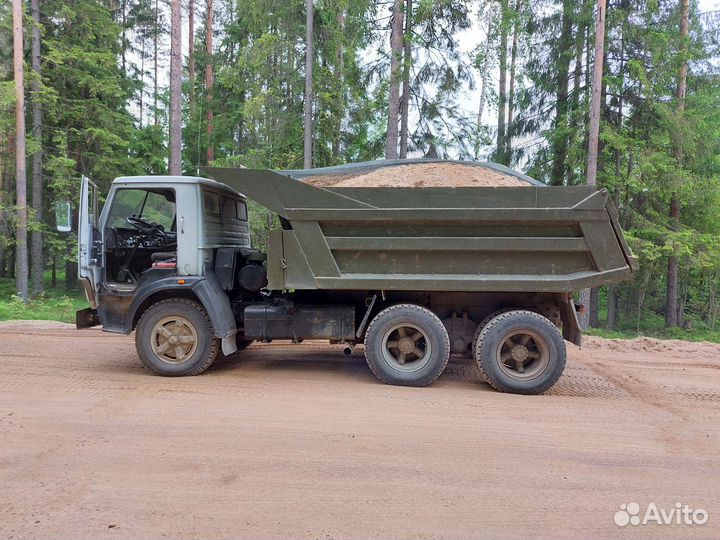Доставка сыпучих материалов. Песок, щебень, земля